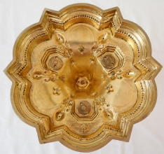 Solid silver gilt antique French Gothic Chalice.